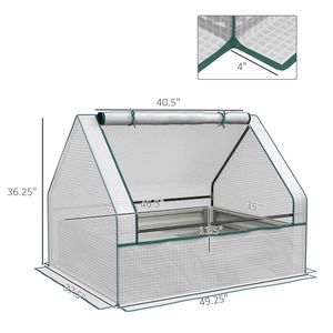 Mini Serra Portatile Moderna con Telaio in Alluminio, Policarbonato e Polietilene per la Crescita delle Piante, Caratteristiche in PVC e Acciaio - Product Image 2