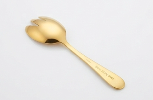 Minimal Matte Gold Salad <b>Servers</b> Duo Stainless Steel Tarnish Resistant Slim Handles For Household Restaurants Hotel And Resort - Product Image 2