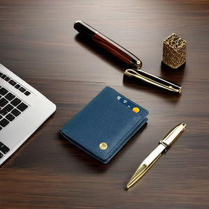 WRIZA Genuine Leather <b>RFID</b> Card Holder <b>Wallet</b> Slim Credit Card Organizer Minimalist Pocket <b>Wallet</b> With Custom Logo Option - Product Image 3