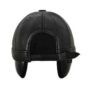 Premium Genuine Napa Leather Winter Ear Flaps Baseball Cap Adjustable Leather Aviator Hat Warm Outdoor Leather Cap Manufacturer - Product Image 5
