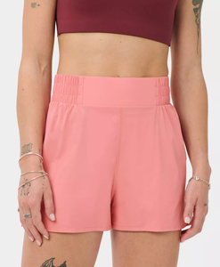 Shorts de yoga sans couture taille haute pour femmes, grande taille, personnalisés, avec compression et effet froncé, respirants, pour la course et le fitness - Product Image 3