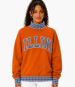 Wholesale Custom <b>Women</b>’s Cotton Fleece Pullover Oversized Mock Neck <b>Long</b> Sleeve Autumn Casual <b>Sweatshirt</b> - Product Image 3