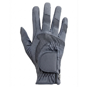 Gants d'équitation personnalisés en cuir PU noir, antidérapants, compatibles écran tactile, respirants, unisexes, été - Product Image 1