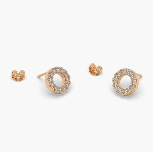 Pendientes de Diamantes de Corte Brillante Redondo VVS1, Cultivados en Laboratorio, Certificados por IGI, Chapados en Oro de 14 Quilates, de Lujo, para Mujer, Regalo para Bodas y Fiestas - Product Image 2