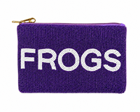 Dompet Koin Katak Trendy Buatan Tangan dari Manik-Manik Kaca Kuat, Kantong Resleting, Dompet Kosmetik, OEM ODM Grosir India