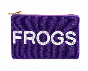 Porte-monnaie en verre perlé fait main sur mesure, motif grenouilles, avec fermeture éclair, pochette à cosmétiques, OEM ODM, vente en gros Inde - Product Image 3
