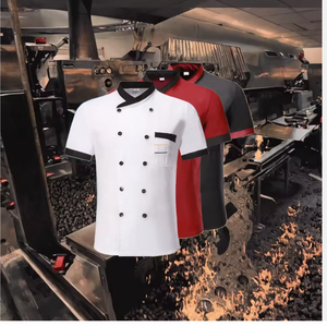 Uniformes de Chef Unisex Vesbhusha Transpirables de Poliéster y Algodón con Serigrafía para Hostelería y Restaurantes - Product Image 3