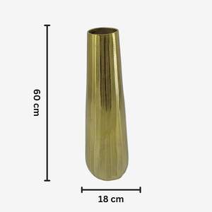 Florero de Aluminio con Textura Cincelada, Centro de Mesa Decorativo Vintage para Sala de Estar y Decoración de Mesa - Product Image 4