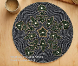 Manteles y posavasos con cuentas de lujo, la última colocación decorativa en varios colores para vajilla - Product Image 5