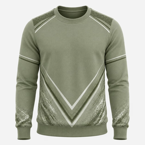 เสื้อสเวตเชิ้ตผู้ชาย คอวี แขนยาว ทรงปกติ สีพื้น ผ้าถัก สไตล์ลำลอง - Product Image 6