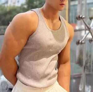 <b>Men</b> Gym Tank Top Breathable Lightweight <b>Sleeveless</b> Athletic Performance Shirt for Running Training Fitness Workout Wear - Product Image 4