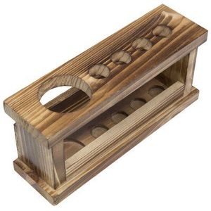 Compact Wooden Toothbrush Holder For <b>Small</b> Bathroom Countertop Spaces With Functional Multi Slot <b>Storage</b> - Product Image 6