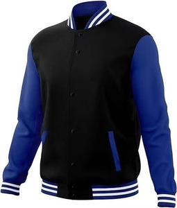 premium OEM ODM custom baseball varsity <b>jacket</b> wool <b>leather</b> letterman <b>jacket</b> custom embroidery chenille patch team <b>jacket</b> school - Product Image 2
