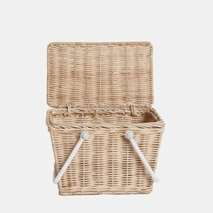 Purple rattan children's <b>Basket</b> Handmade <b>Storage</b> <b>Basket</b> Wholesale eco-friendly Made in Vietnam Ready to stock - Product Image 5