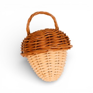 Sonajero de ratán natural para bebés, juguete mordedor hecho a mano, ecológico, para recién nacidos. - Product Image 2