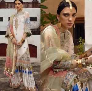 2022 Collection de robes de mariée et de soirée en mousseline de soie Salwar Kameez de créateur pakistanais - Product Image 4