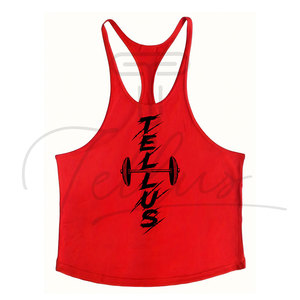Camiseta sin Mangas para Hombre, Color Sólido, Ropa Deportiva, Personalizable, para Fitness, Venta al Por Mayor - Product Image 6
