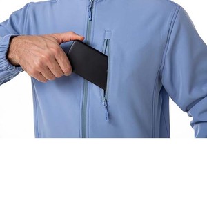 Custom Design Soft Shell Jacket for Men Windproof Waterproof Breathable with Fleece Outdoor Jackets - Product Image 4