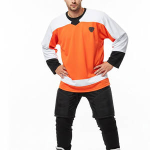 Maillot de hockey sur glace professionnel, coutures robustes, coupe confortable pour une performance sportive à grande vitesse - Product Image 1