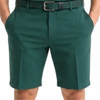 Ensemble polo et short de golf pour homme, respirant, extensible dans quatre directions (spandex/nylon), séchage rapide, col rond, taille élastique, vêtements de sport décontractés
