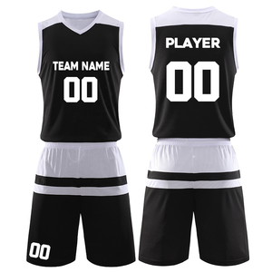 Tenues de basketball personnalisées respirantes et à séchage rapide, ensemble maillot et short pour hommes, jeunes, entraînement et tenue d'équipe - Product Image 1