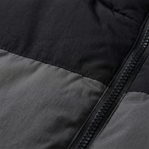 Men's Color Blocking Puffer Jacket Stand Collar Zipper Front Windproof Casual Winter Coat <b>Thick</b> <b>Quilted</b> Regular Fit - Product Image 6