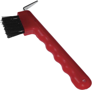 Instrument vétérinaire pour le nettoyage des sabots avec manche en plastique réutilisable et brosse, grattoir à sabots pour chevaux, qualité supérieure - Product Image 3