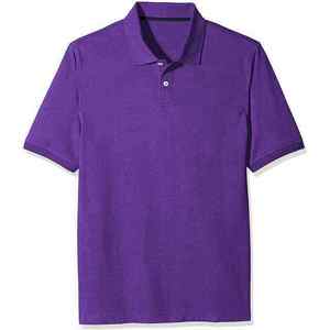 T-shirt Nouvelle Mode Sportswear Manches Courtes Coton Grande Taille Polos Homme Couleur Violette - Product Image 6