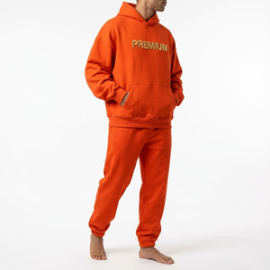 OEM Private Label Cotton Tracksuit Custom Hoodie Jogger <b>Set</b> for Clothing Startups - Product Image 2