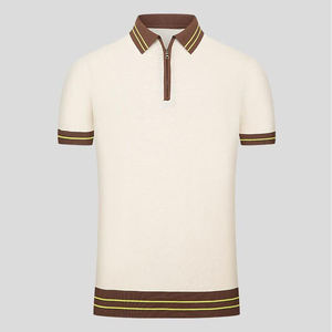 Camisa Casual de Verano Personalizable para Hombre, Estilo Maduro Ligero, Tejida con Patrón Sólido - Product Image 1