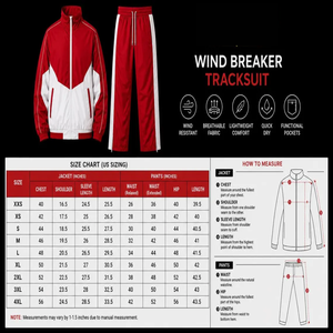 Survêtement Homme Rouge et Blanc Color Block à Capuche avec Cordon de Serrage, Style Streetwear Sportif, Vêtement d'Entraînement Respirant en Nylon, Coupe Ample, Idéal Été - Product Image 5