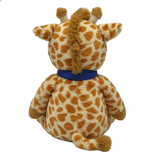 Cute Giraffe Plush <b>Toy</b> <b>Soft</b> <b>Stuffed</b> Animal With Blue Scarf For Babies 0-24 Months Unisex - Product Image 4