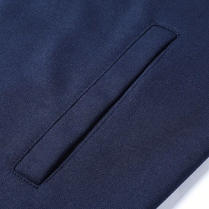 <b>Men's</b> Navy Blue Tracksuit Set Full Sleeve Zipper <b>Jacket</b> Pants Striped Design Breathable Sporty Regular Fit Autumn Wear - Product Image 6