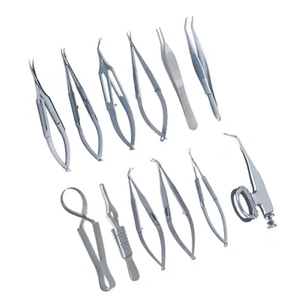 Kit d'instruments manuels de haute précision pour la chirurgie ophtalmique de la cataracte, extraction extracapsulaire, outils microchirurgicaux oculaires - Product Image 3