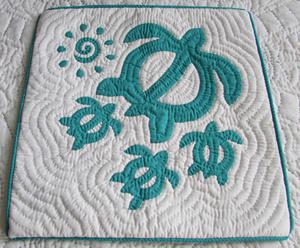 Indian Handmade Kantha Hawaiian <b>Quilts</b> 100% Cotton Material <b>Quilts</b> In Turtule Pattern Designer <b>Bed</b> Sheets For Home, Hotel Decor - Product Image 3