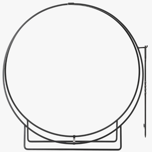 Support à bois rond en métal en gros avec ensemble d'outils de cheminée, porte-bûches, empileur de bois circulaire en acier, fabricant sur mesure - Product Image 4