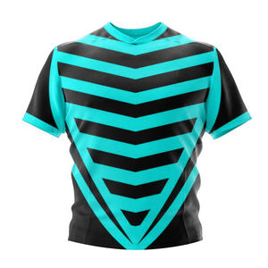 Ensemble d'uniformes de rugby par sublimation 100 % polyester respirant, excellent rapport qualité-prix, disponible en tailles personnalisées - Product Image 4