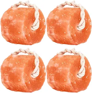 1-2KG Animal Lick himalayan salt with Rope -Mineral Salt for Farm Animals for their Active Metabolism and Proper Digestion