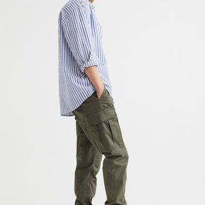 Pantalones Capri Deportivos de Forro Polar de Poliéster Vintage Ecológicos de Alto Rendimiento para Hombre, Ajuste Delgado, para Invierno, con Cremallera para Lavado - Product Image 3