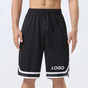 Pantalones Cortos de Baloncesto para Hombre, Estilo Holgado, Personalizables, Tallas Grandes, Diseño Recortado, Transpirables, de Malla de Poliéster, para Entrenamiento - Product Image 4
