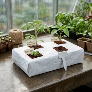 Sacs de culture de légumes et de champignons biodégradables en coco 1L pour l'exportation, 100% cocopeat, pour jardinage hydroponique et pépinière, noir et blanc - Product Image 5