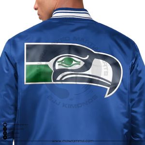 แจ็คเก็ตบอมเบอร์ผ้าซาตินลายปะติดสไตล์วินเทจ ยูนิเซ็กซ์ ปักโลโก้ตามสั่ง แจ็คเก็ตวาร์ซิตี้ทรงโอเวอร์ไซส์ สตรีทแวร์ ดีไซน์ลายปะ แจ็คเก็ต OEM - Product Image 5