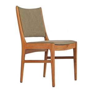 Silla de Comedor de Madera de Teca Premium con Tapicería de Tela – Muebles Contemporáneos para Restaurantes, Cafés y Hoteles para Exportación al por Mayor - Product Image 2