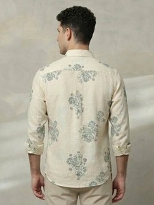 Chemise en lin imprimée pour homme Enovate - Product Image 3
