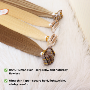 ผมต่อผมแท้เกรด12A แบบเทปสีปรับแต่งได้ผมตรงไม่หลุดหรือพันกัน - Product Image 5