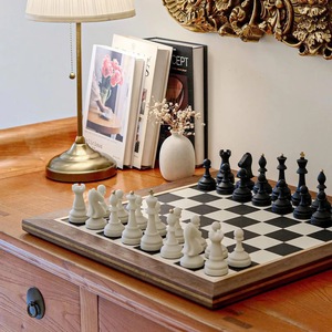 ILAHI's Eco-Friendly Rustic Polished Rectangle <b>Chess</b> <b>Board</b> Game 100% Handmade Pure Wood Animal/Love Style Customized Size <b>Chess</b> - Product Image 3