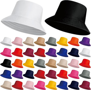 Unisex <b>Bucket</b> <b>Hat</b> Beach Sun <b>Hat</b> Cycling Daily Use 100% Cotton <b>Reversible</b> Double-Side-Wear for Men Women Teens - Product Image 5