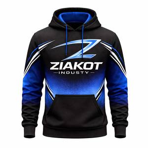 Sudadera con capucha con estampado personalizado cosido blanco negro 3D perro caza deportes pulóver - Product Image 4