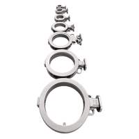 Collier de serrage industriel poli réglable pour tuyaux, raccord de tuyauterie haute température