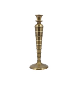 Stylish Gold Metal Candle Holder with Transparent Glass Cup for Festive and Everyday Interior Decoration - Product Image 3
